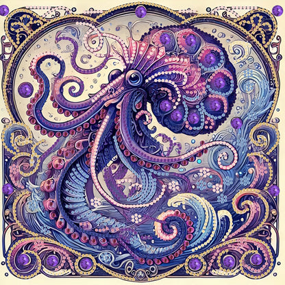 Octopus - Special Shaped Drill Diamond Painting 30*30CM