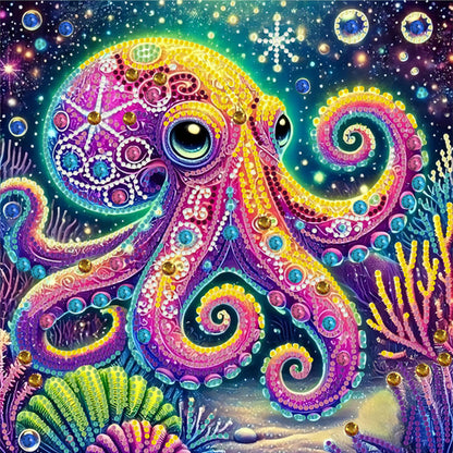 Octopus - Special Shaped Drill Diamond Painting 30*30CM