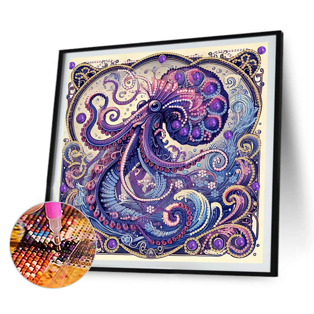 Octopus - Special Shaped Drill Diamond Painting 30*30CM