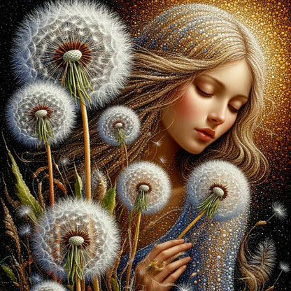 Beauty - Full Round Drill Diamond Painting 40*40CM