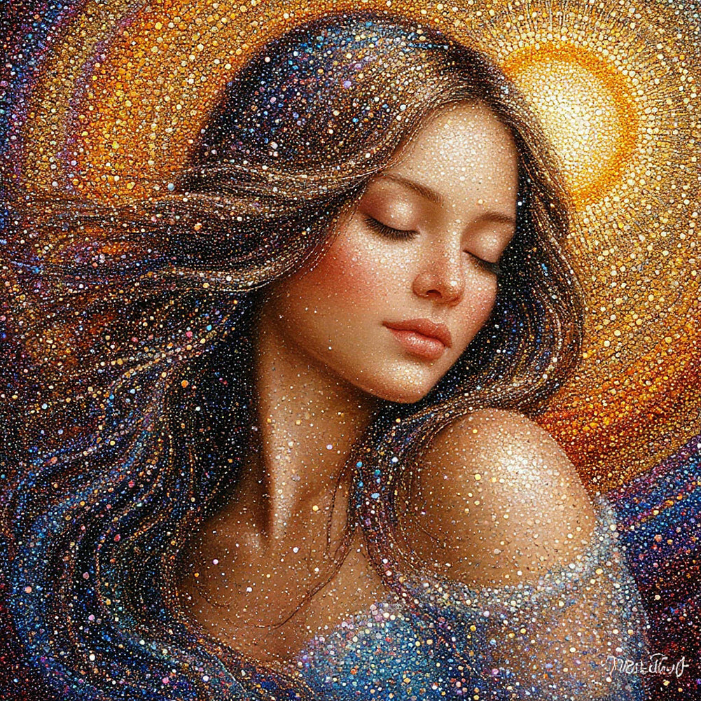 Beauty - Full Round Drill Diamond Painting 40*40CM