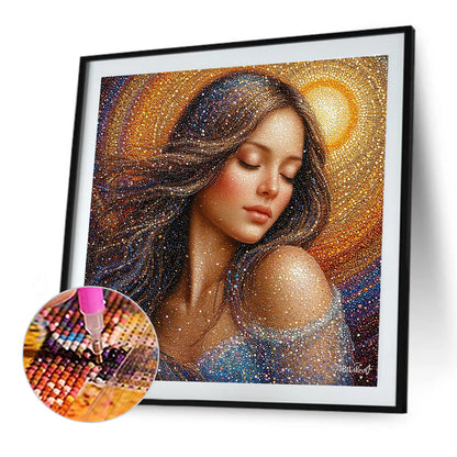 Beauty - Full Round Drill Diamond Painting 40*40CM