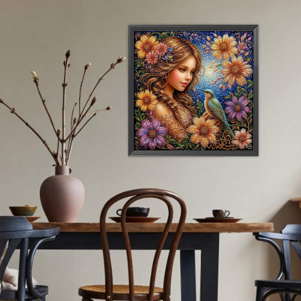 Beauty - Full Round Drill Diamond Painting 40*40CM