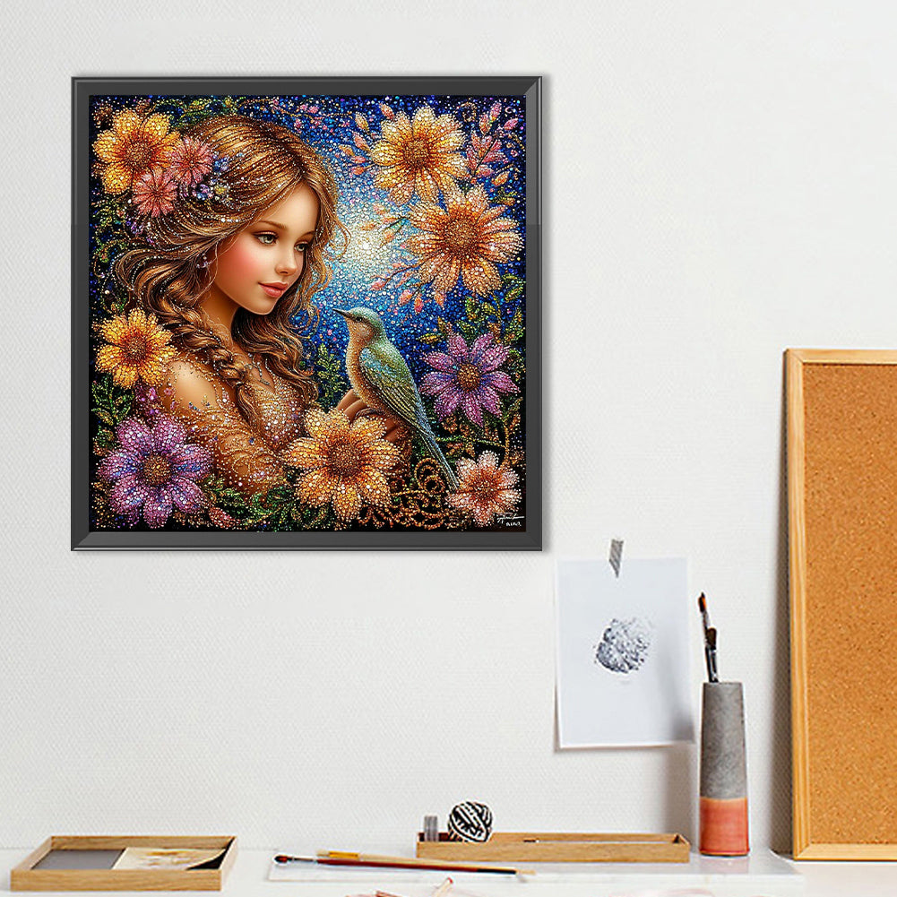 Beauty - Full Round Drill Diamond Painting 40*40CM