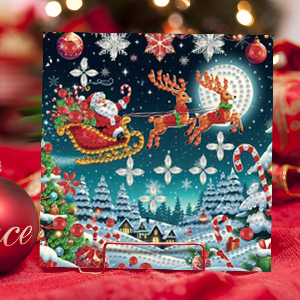 6PCS DIY Animal Pattern Diamond Art Greeting Cards Congratulations Cards & Gifts