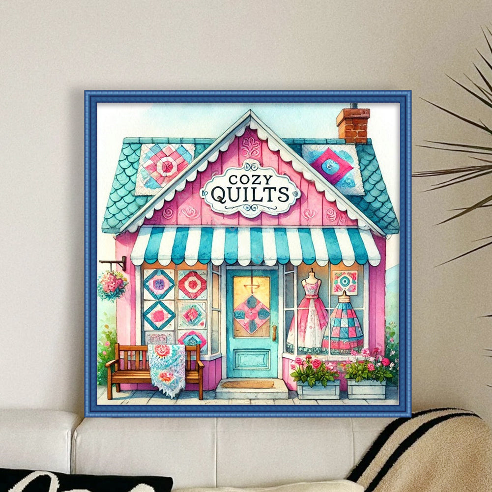 Sewing Hut - 14CT Stamped Cross Stitch 40*40CM