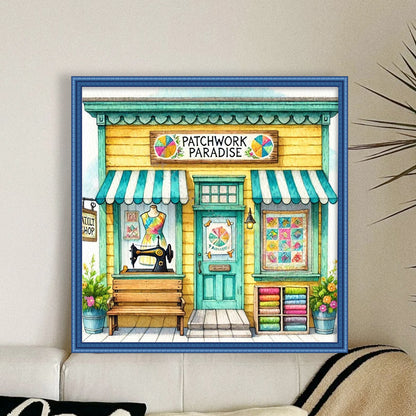 Sewing Hut - 14CT Stamped Cross Stitch 40*40CM