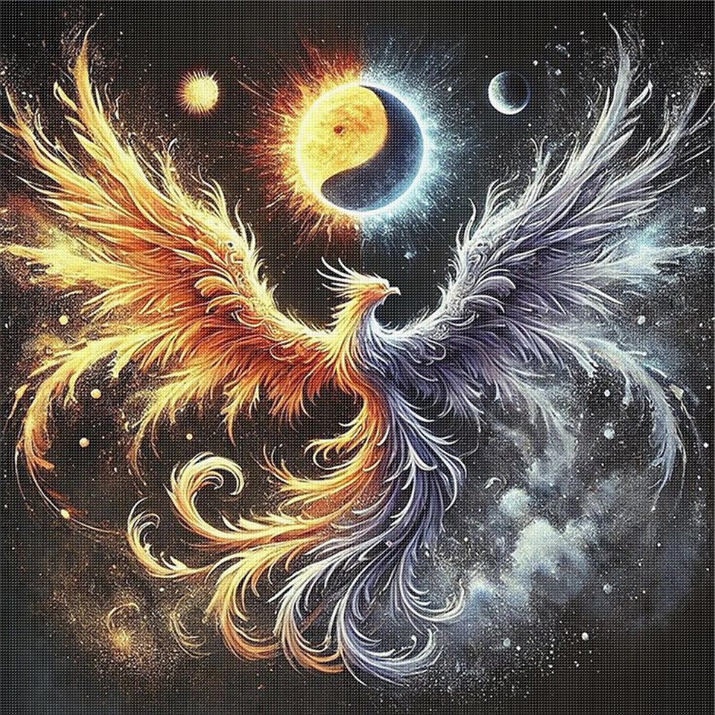 Phoenix - 11CT Stamped Cross Stitch 40*40CM