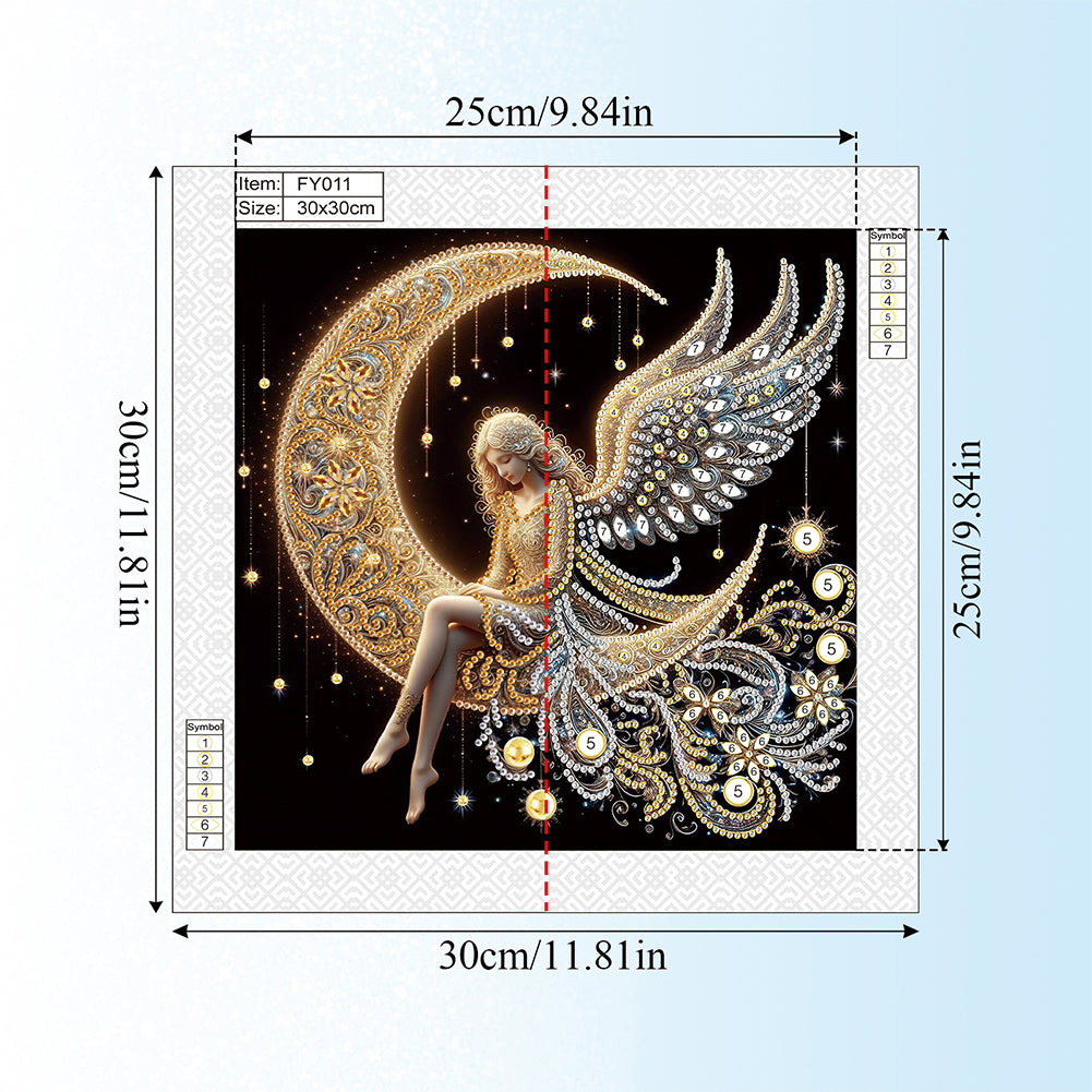 Angel Fairy - Special Shaped Drill Diamond Painting 30*30CM