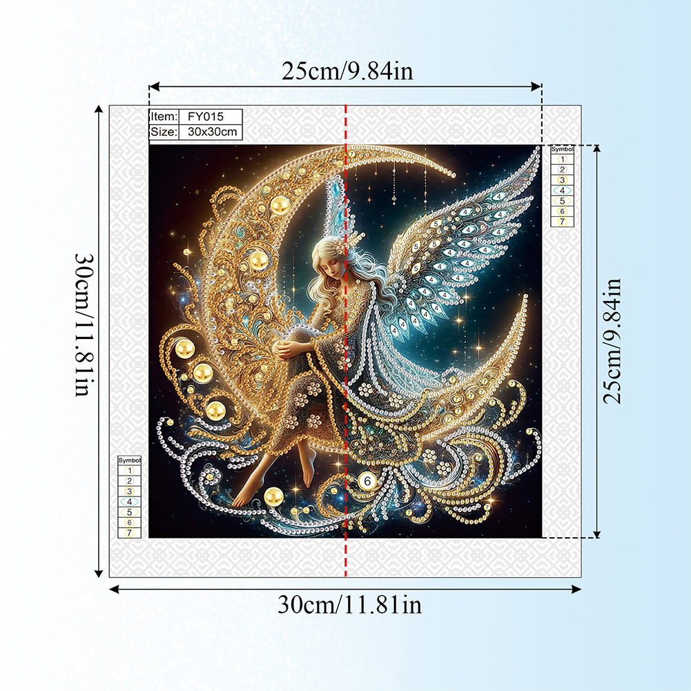 Angel Fairy - Special Shaped Drill Diamond Painting 30*30CM