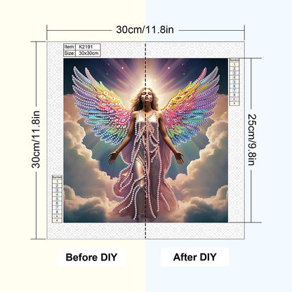 Angel Fairy - Special Shaped Drill Diamond Painting 30*30CM