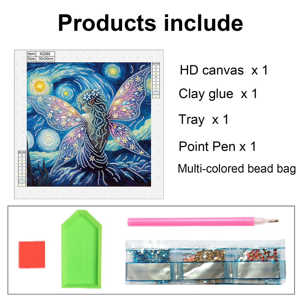 Angel Fairy - Special Shaped Drill Diamond Painting 30*30CM