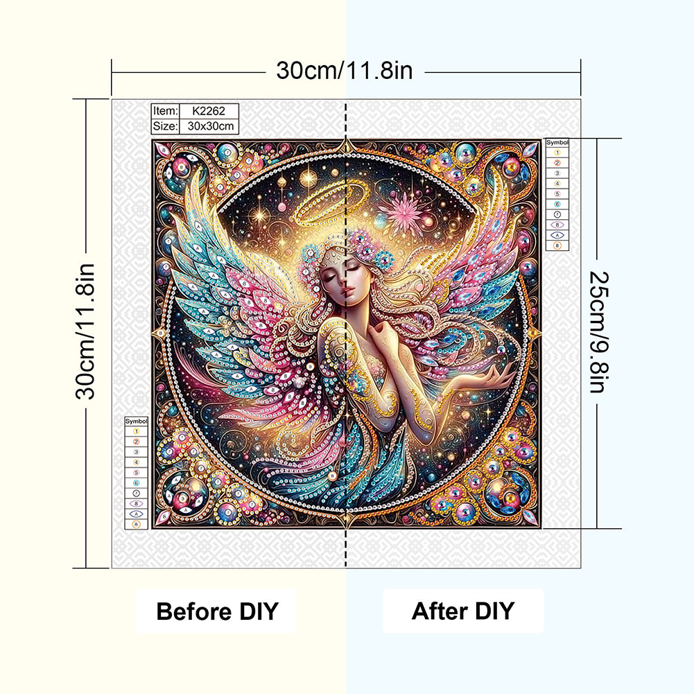 Angel Fairy - Special Shaped Drill Diamond Painting 30*30CM
