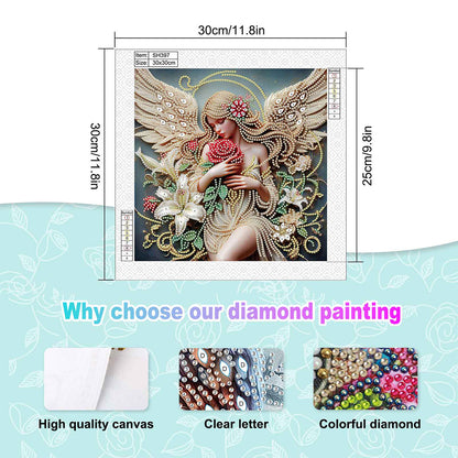 Angel Fairy - Special Shaped Drill Diamond Painting 30*30CM