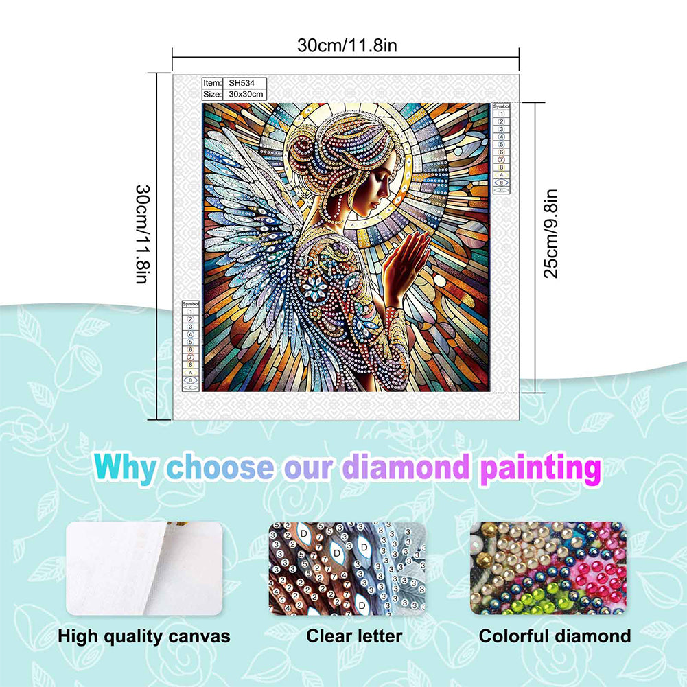 Angel Fairy - Special Shaped Drill Diamond Painting 30*30CM