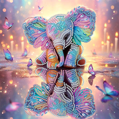 Elephant - Special Shaped Drill Diamond Painting 30*30CM
