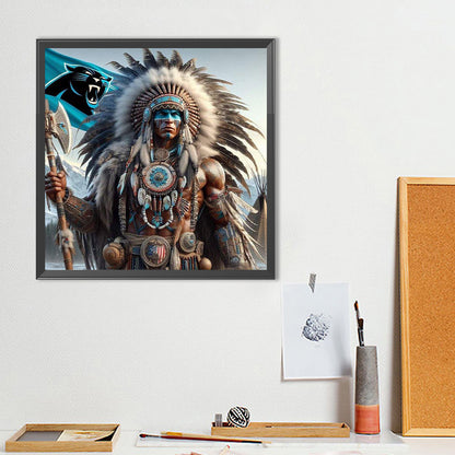 Indian - Full Round Drill Diamond Painting 40*40CM