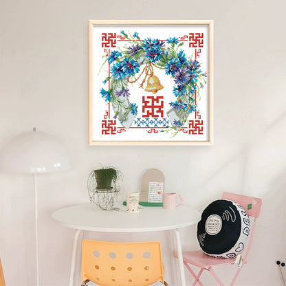 Double Happiness Series - Respect And Heat - 14CT Stamped Cross Stitch 34*34CM(Joy Sunday)