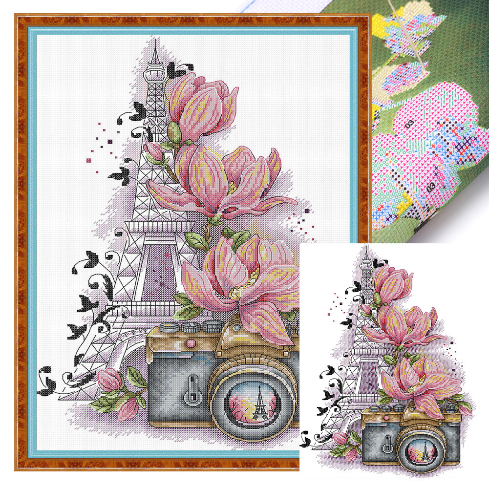 Photography - 14CT Stamped Cross Stitch 31*44CM(Joy Sunday)
