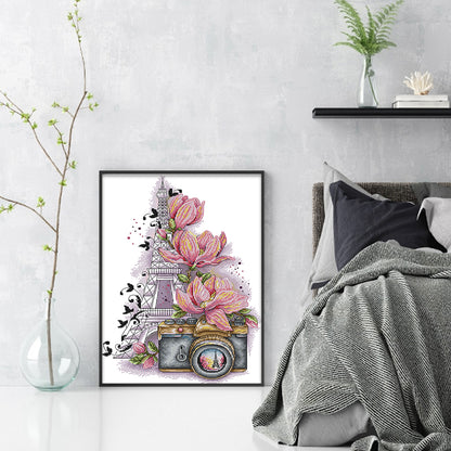 Photography - 14CT Stamped Cross Stitch 31*44CM(Joy Sunday)