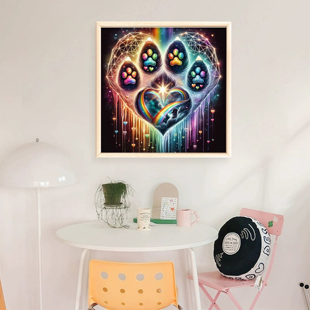 Love Paws - 11CT Stamped Cross Stitch 40X40CM