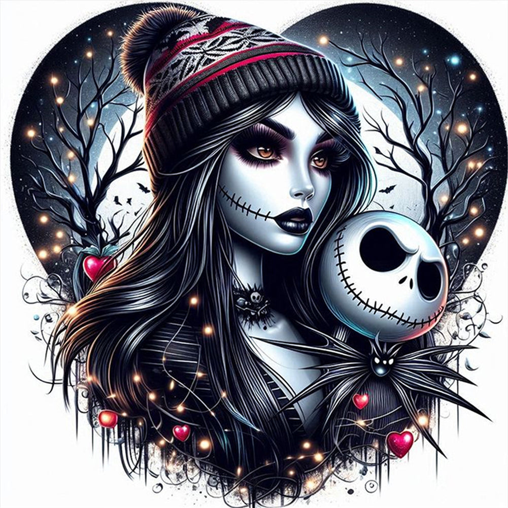 Halloween Girl - 11CT Stamped Cross Stitch 40*40CM
