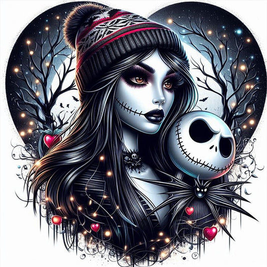 Halloween Girl - 11CT Stamped Cross Stitch 40*40CM