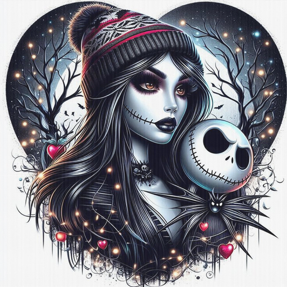 Halloween Girl - 11CT Stamped Cross Stitch 40*40CM
