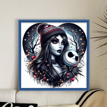 Halloween Girl - 11CT Stamped Cross Stitch 40*40CM