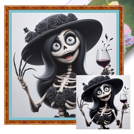 Halloween Girl - 11CT Stamped Cross Stitch 40*40CM