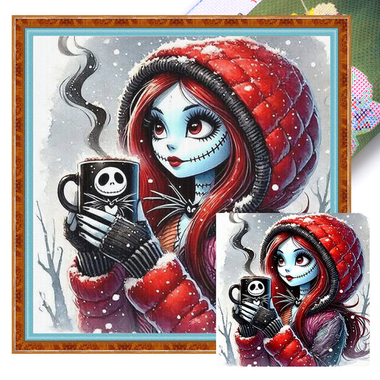 Halloween Girl - 11CT Stamped Cross Stitch 40*40CM