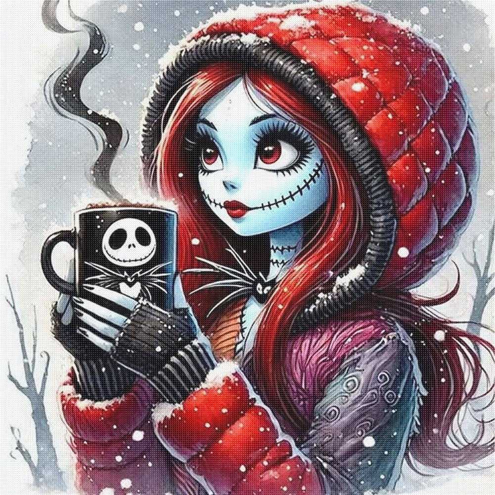 Halloween Girl - 11CT Stamped Cross Stitch 40*40CM