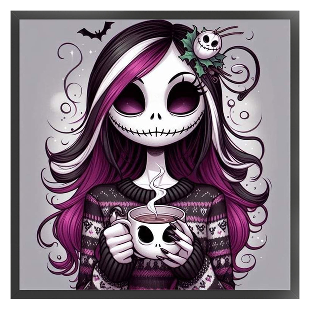 Halloween Girl - 11CT Stamped Cross Stitch 40*40CM