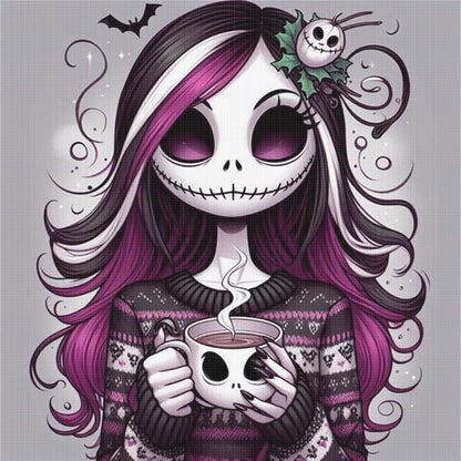 Halloween Girl - 11CT Stamped Cross Stitch 40*40CM