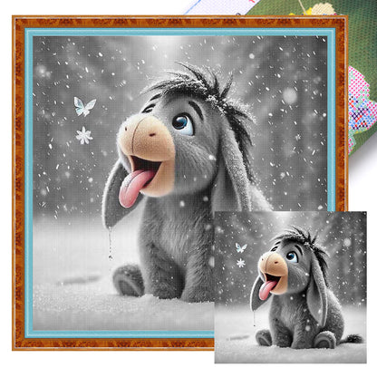 Donkey - Stamped Cross Stitch 20*20CM