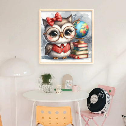 Owl - Stamped Cross Stitch 20*20CM