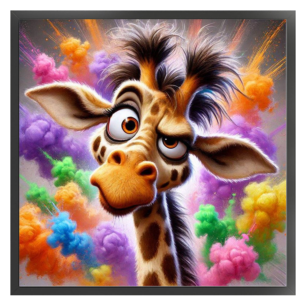 Giraffe - Stamped Cross Stitch 20*20CM