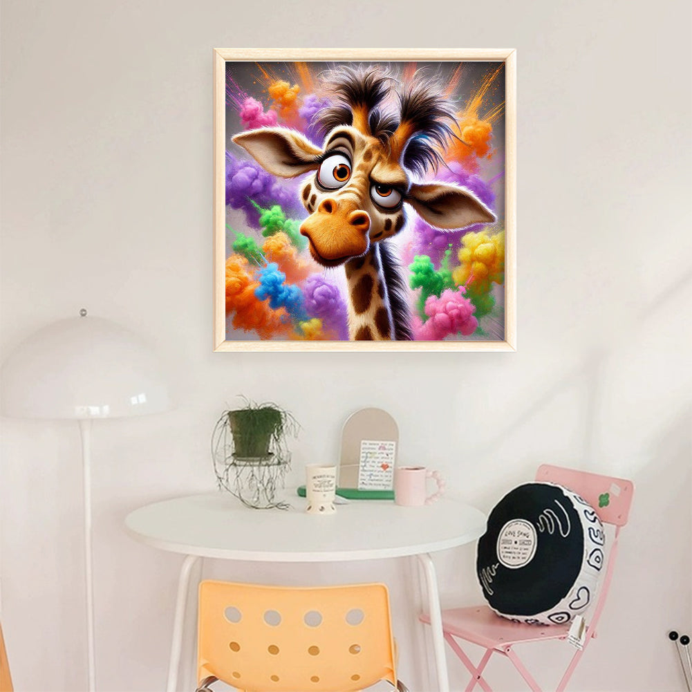 Giraffe - Stamped Cross Stitch 20*20CM