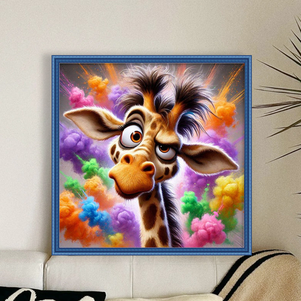 Giraffe - Stamped Cross Stitch 20*20CM