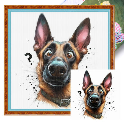 Puppy - 18CT Stamped Cross Stitch 20*20CM