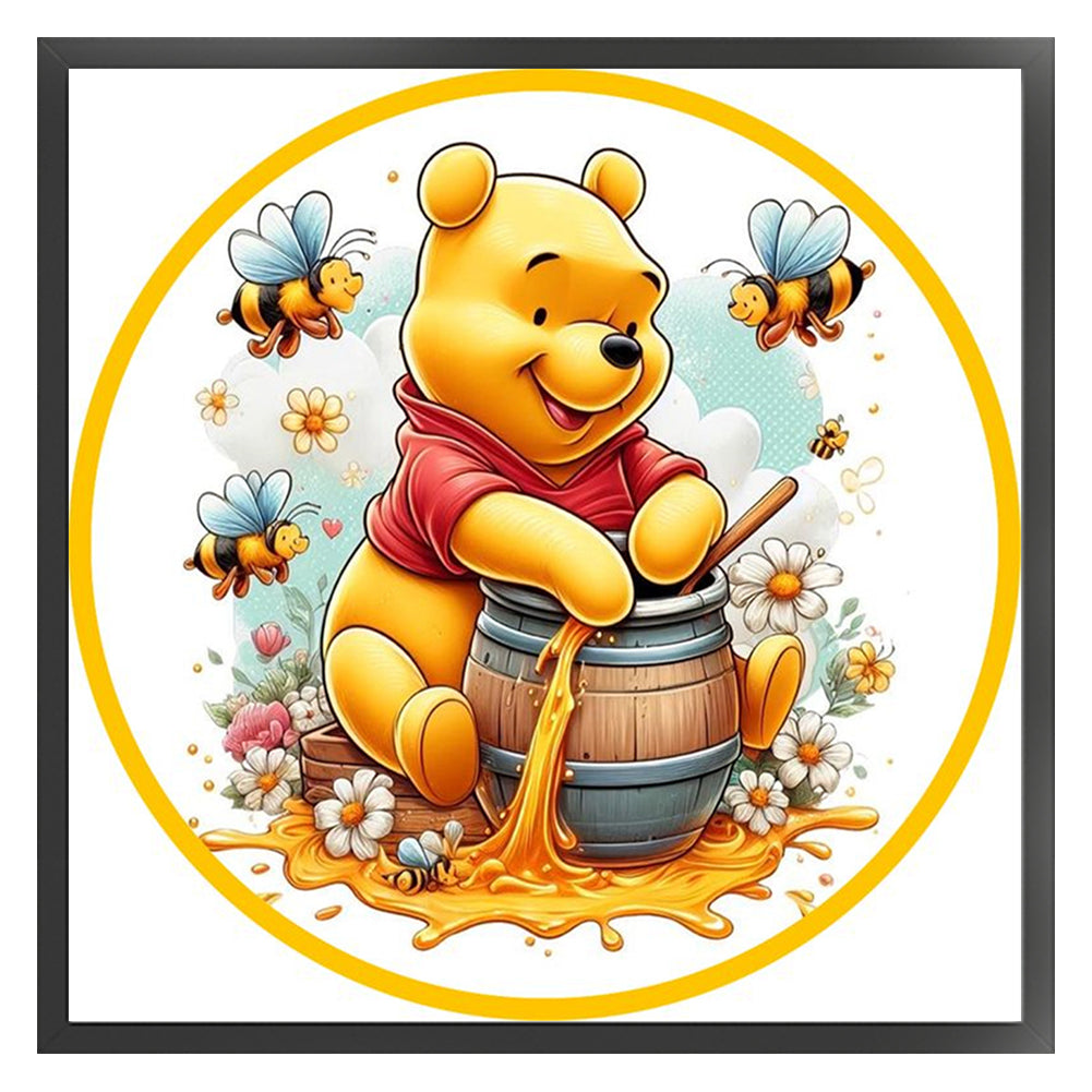Winnie The Pooh - Stamped Cross Stitch 20*20CM