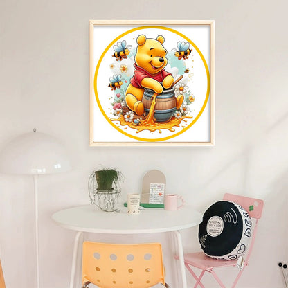 Winnie The Pooh - Stamped Cross Stitch 20*20CM