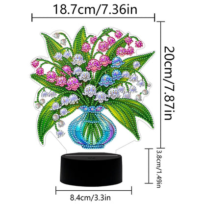 Acrylic Double Sided Butterfly Tree Of Life Rhinestones LED Light for Art Crafts