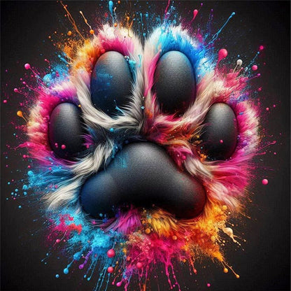 Paws - Stamped Cross Stitch 20*20CM
