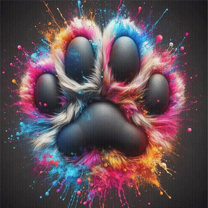 Paws - Stamped Cross Stitch 20*20CM