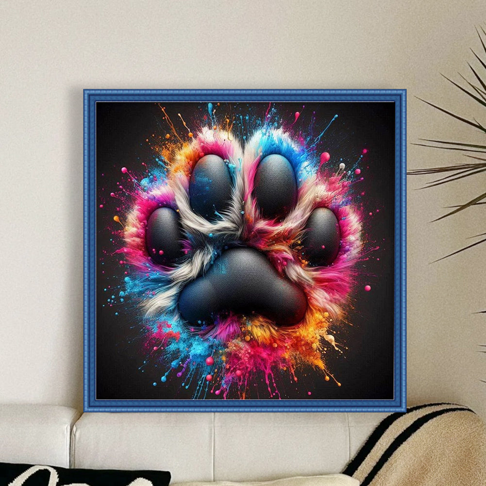 Paws - Stamped Cross Stitch 20*20CM