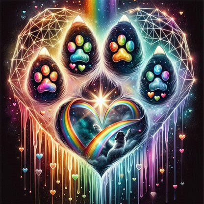 Love Paws - Stamped Cross Stitch 20*20CM