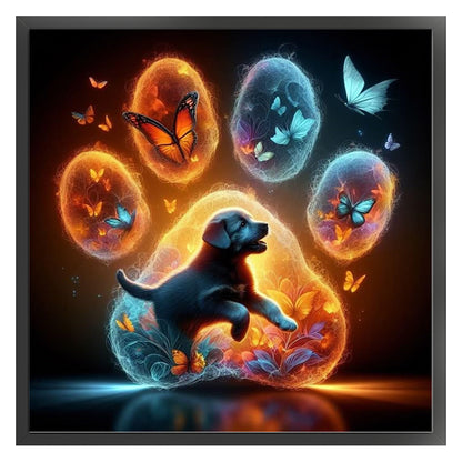 Puppy - Stamped Cross Stitch 20*20CM