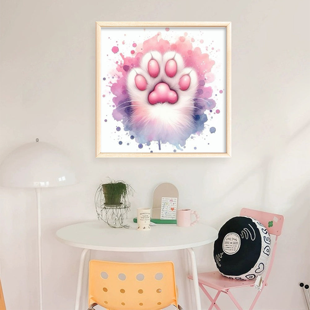 Pink Claw - Stamped Cross Stitch 20*20CM
