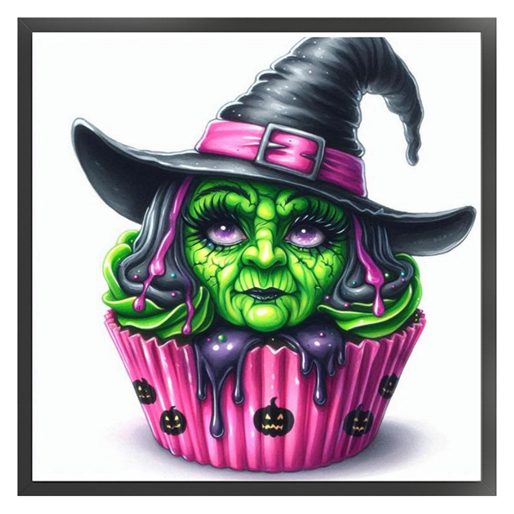 Witch Cake - 11CT Stamped Cross Stitch 50*50CM